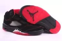 retro air jordan 5 hommes americaine mode bon marche stars sport rouge noir